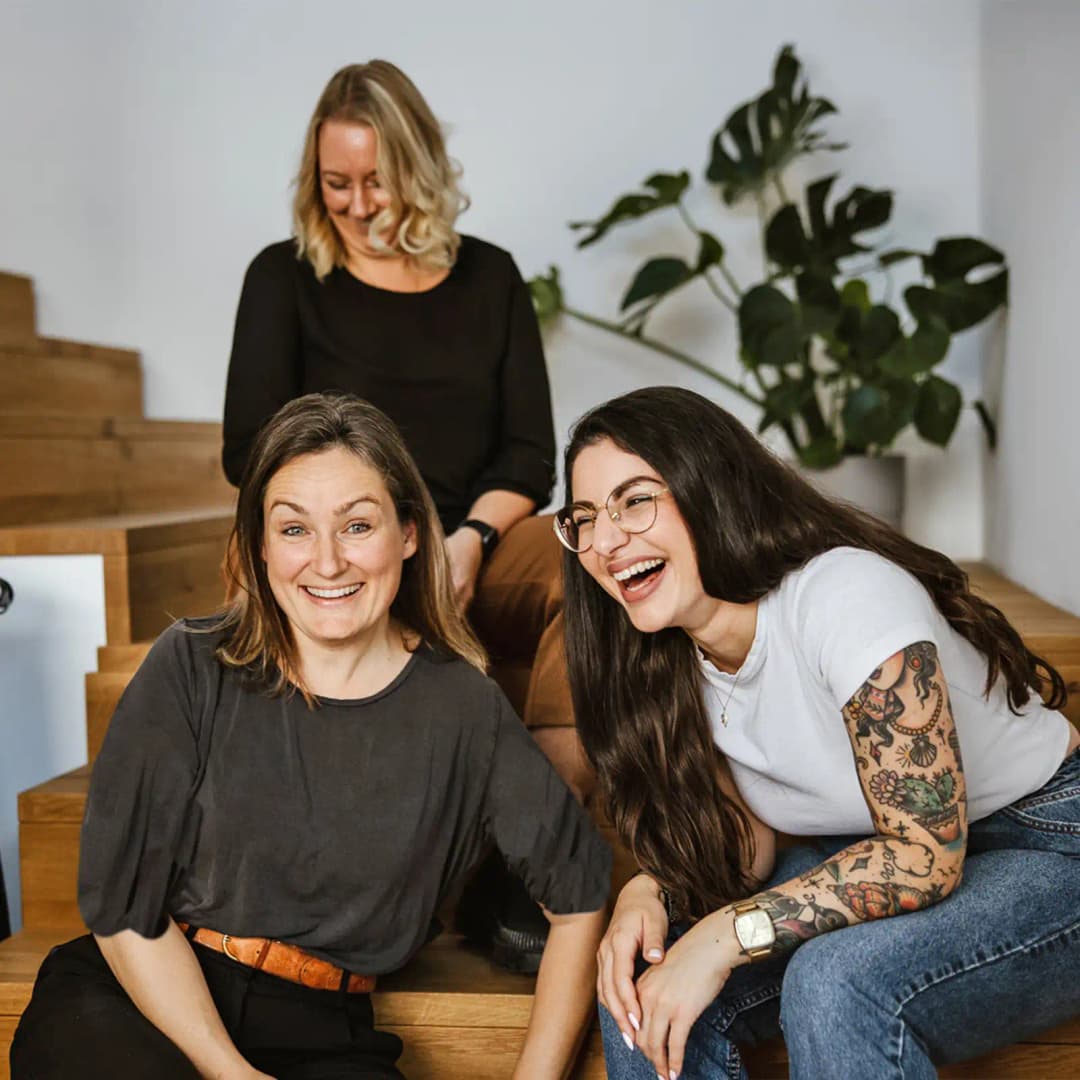 Portrait of Felicitas Slex, Julia Schrörs, and Lara Valsamidis
